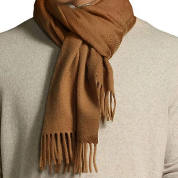 Loro Piana camel scarf NEW - Picture 3 of 5